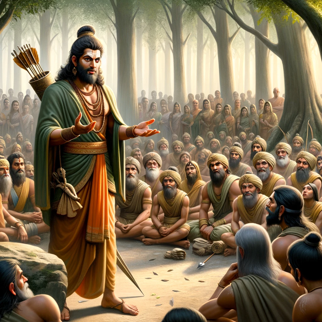 Rama Gives Instructions for the Consecration of Sugriva